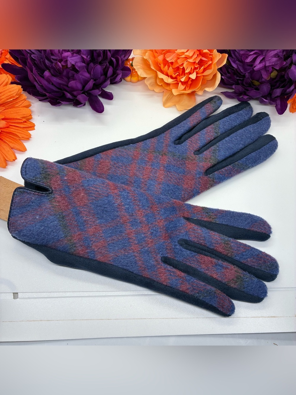 Lady Touch Gloves Abstract Print, New